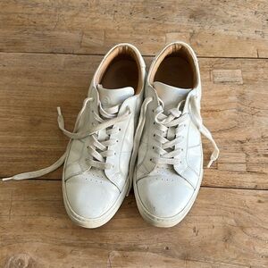 Greats Royale Blanco Women’s White Leather Sneakers size 10 made in Italy